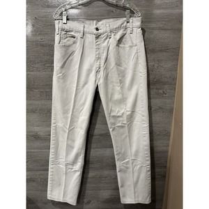 VINTAGE Levi’s Men Gray 505 2853 Denim Pants White Tab 70’s 34x36 Measures 32x30